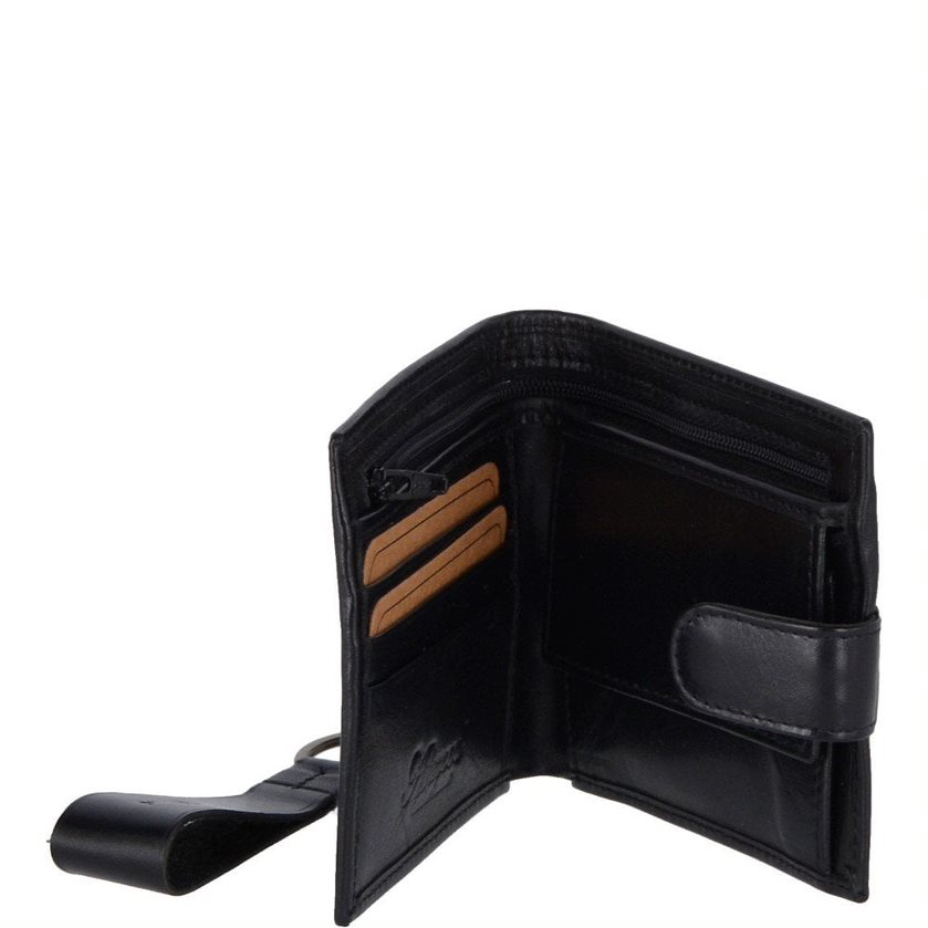 Ashwood Mens Bifold Leather Wallet Black