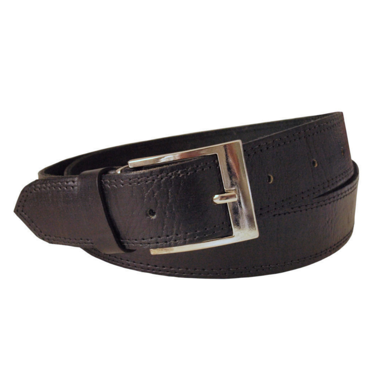 Berber Leather Belt, Wide Width - Black - TDS Saddlers