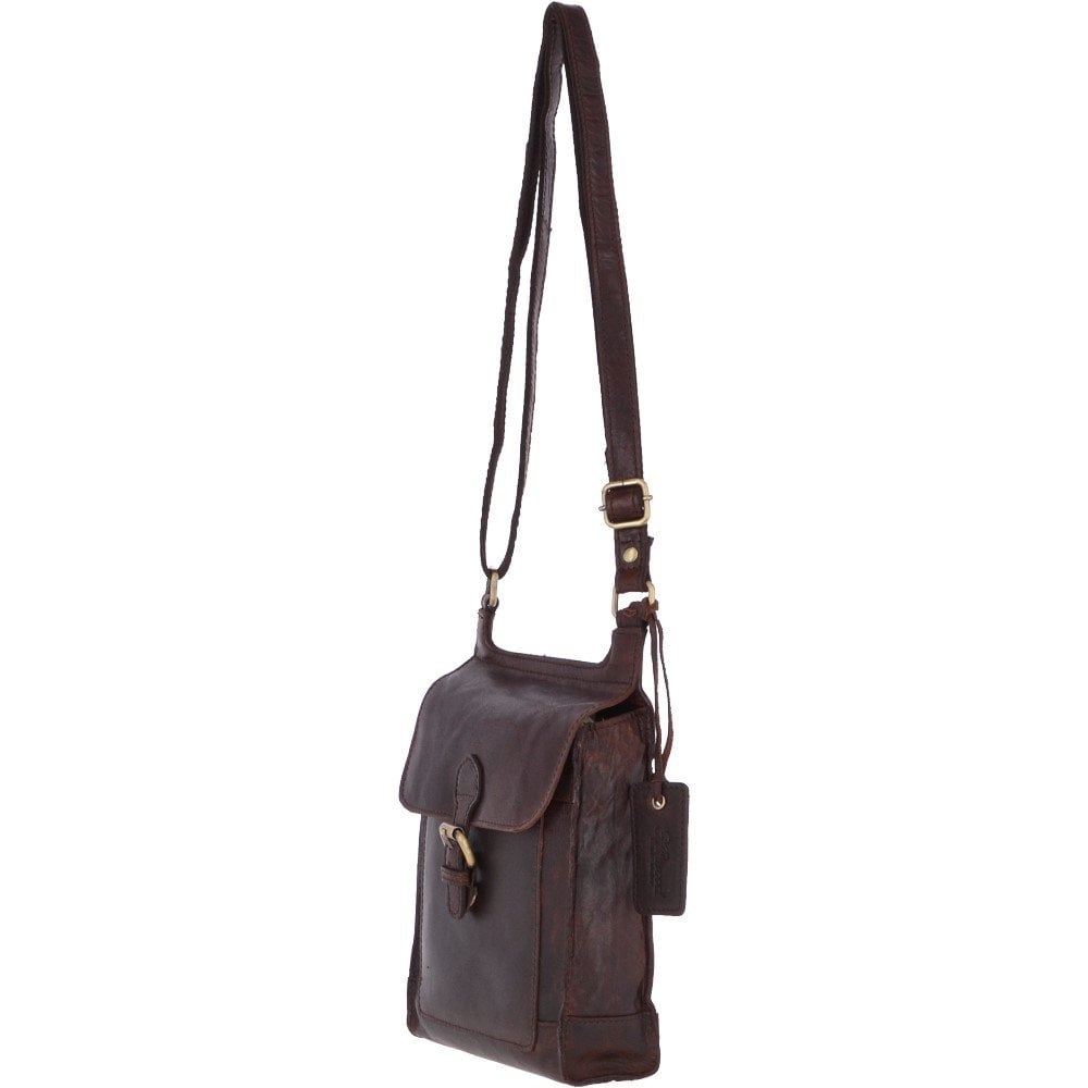 Tan Ashwood Leather Windmere Medium Travel Body Bag – KJ Beckett