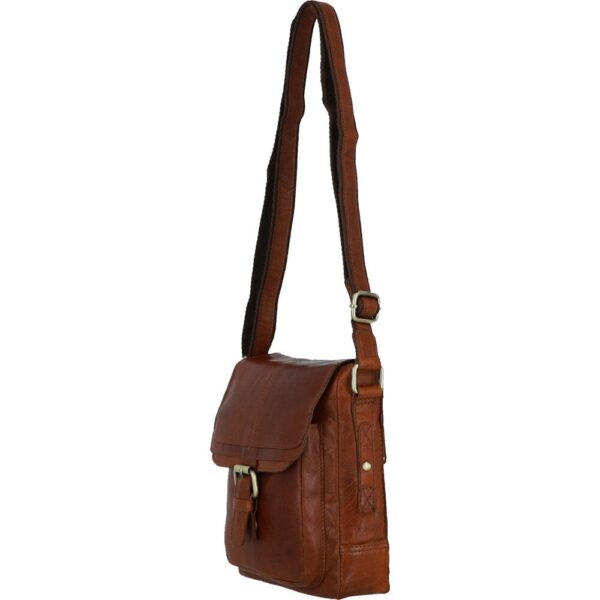 NWT Ashwood Genuine Leather Brown Crossbody Bag Adjustable Strap Handbag  Purse