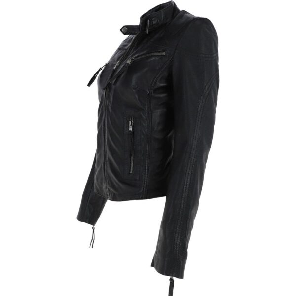 Urban London Brampton Ladies Leather Jacket Black TDS Saddlers